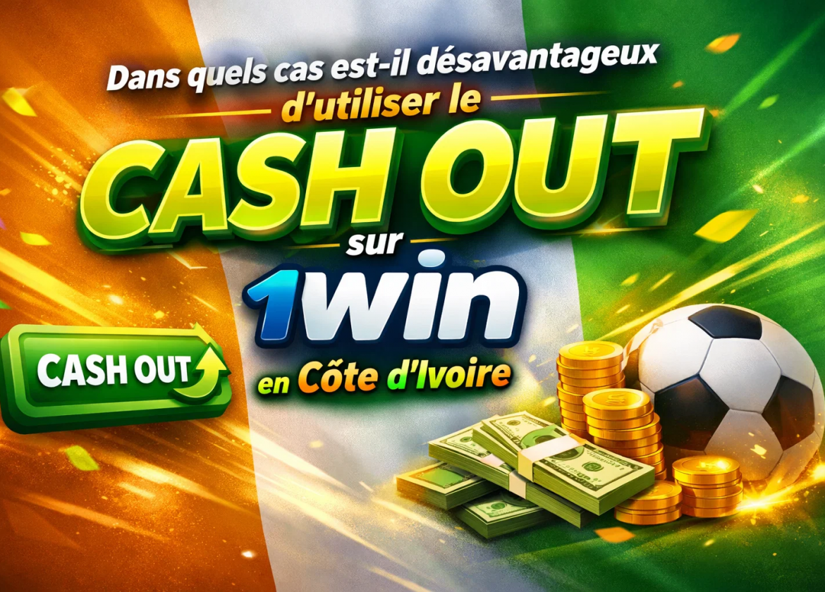 Dans quels cas est-il désavantageux d'utiliser le cash out sur 1win en Côte d'Ivoire